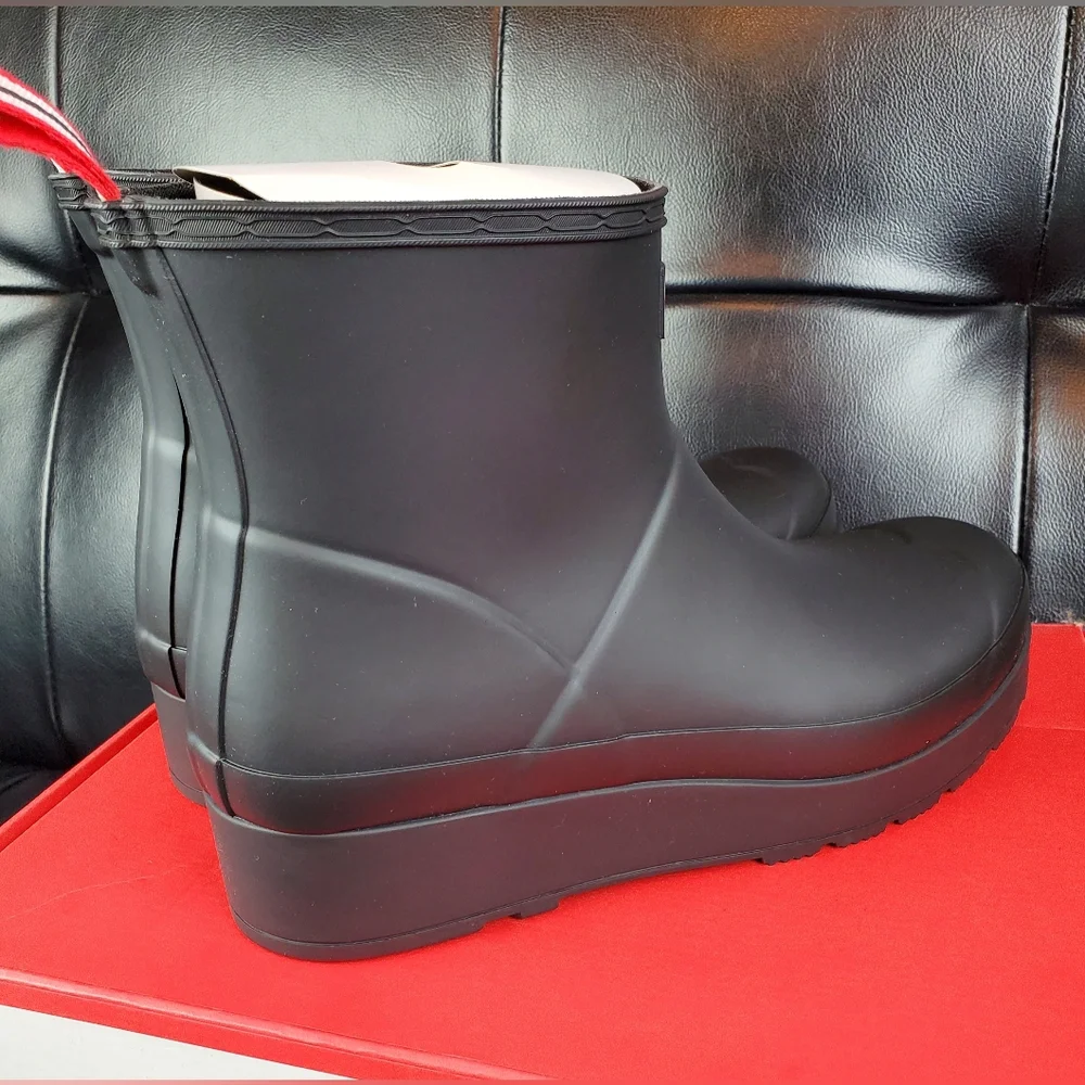Hunter Boots Short Black BNIB!! Sz10W and 11W - Picture 5 of 6